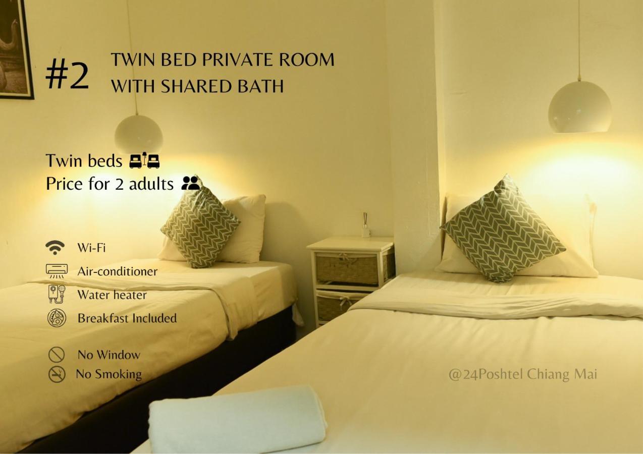 24 Poshtel Chiangmai Pansiyon Chiang Mai Dış mekan fotoğraf