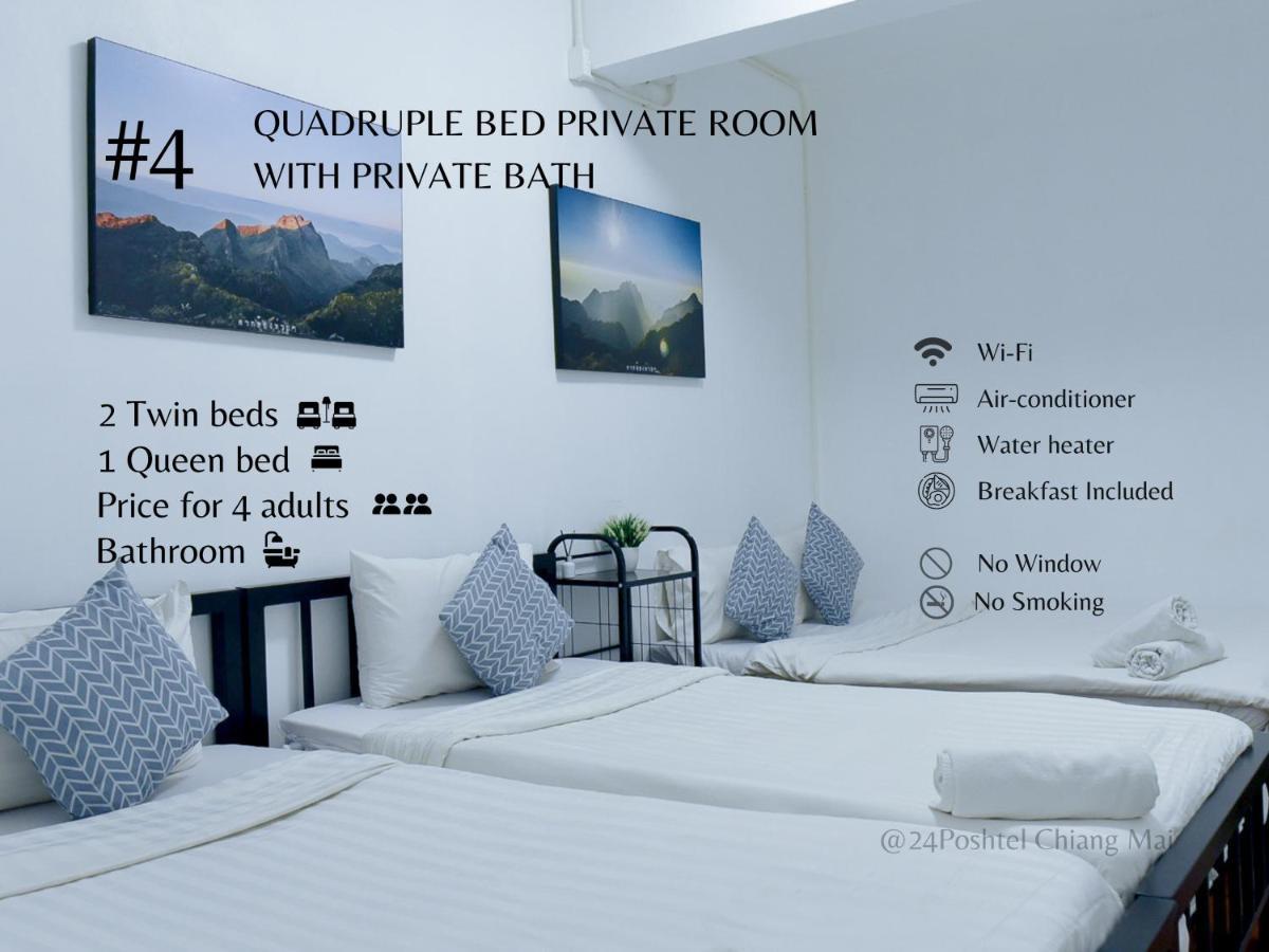 24 Poshtel Chiangmai Pansiyon Chiang Mai Dış mekan fotoğraf